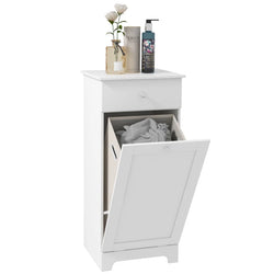 Bathroom Cabinet with Laundry Basket