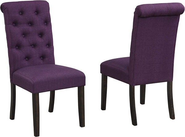 Leviton Purple Tufted Chairs-1