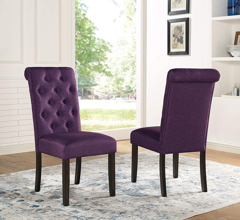 Leviton Purple Tufted Chairs-0